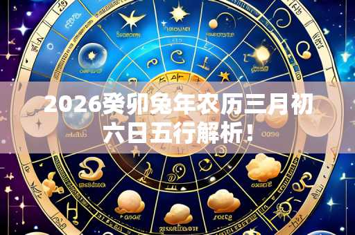 2026癸卯兔年农历三月初六日五行解析!