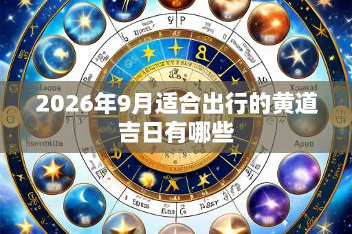 2026年9月适合出行的黄道吉日有哪些