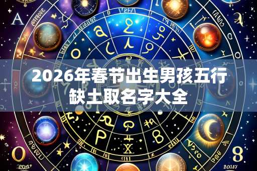 2026年春节出生男孩五行缺土取名字大全