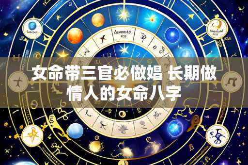 女命带三官必做娼 长期做情人的女命八字