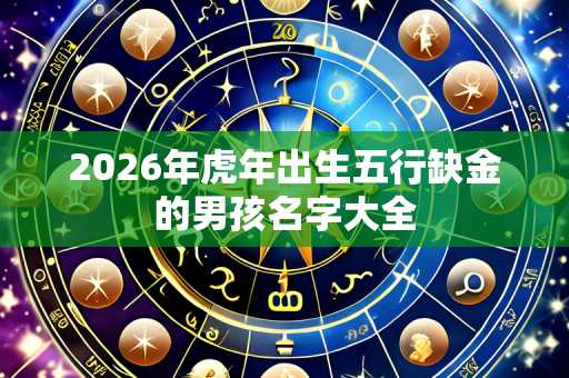 2026年虎年出生五行缺金的男孩名字大全