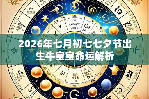 2026年七月初七七夕节出生牛宝宝命运解析