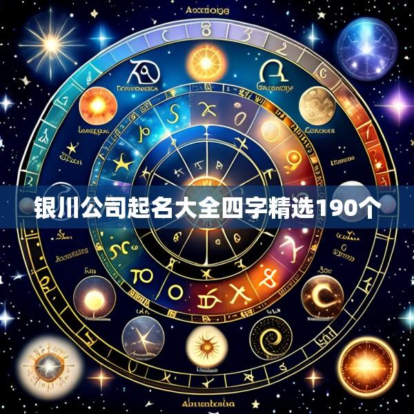 银川公司起名大全四字精选190个