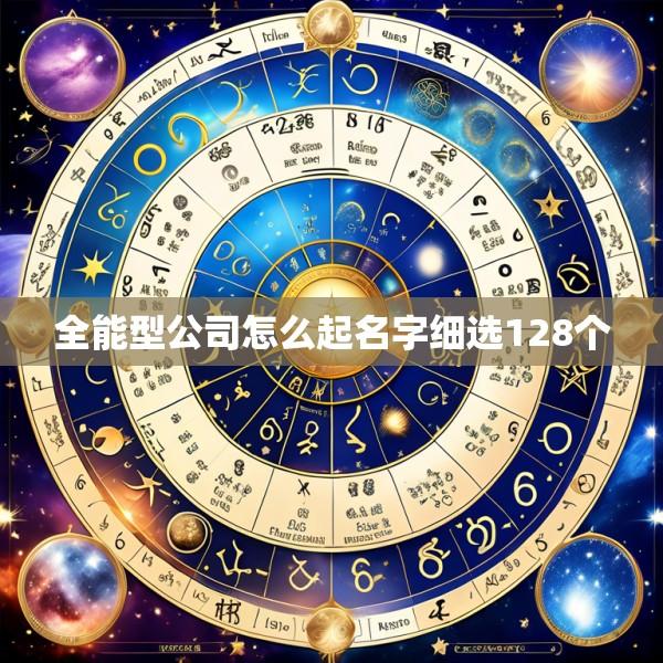 全能型公司怎么起名字细选128个