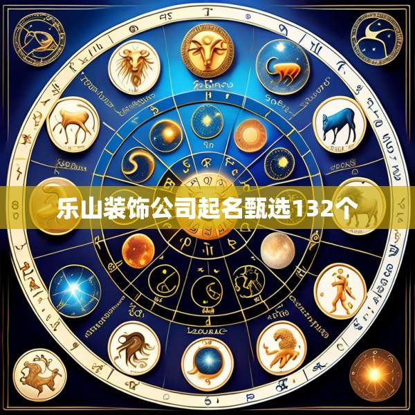乐山装饰公司起名甄选132个