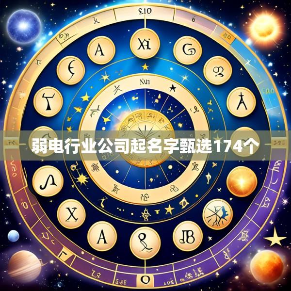 弱电行业公司起名字甄选174个