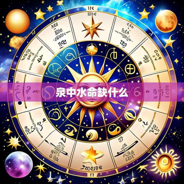 泉中水命缺什么