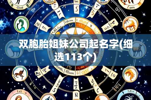双胞胎姐妹公司起名字(细选113个)