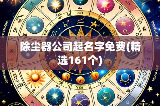 除尘器公司起名字免费(精选161个)