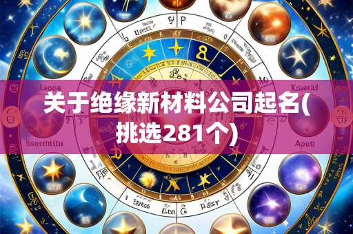 关于绝缘新材料公司起名(挑选281个)