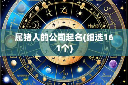 属猪人的公司起名(细选161个)