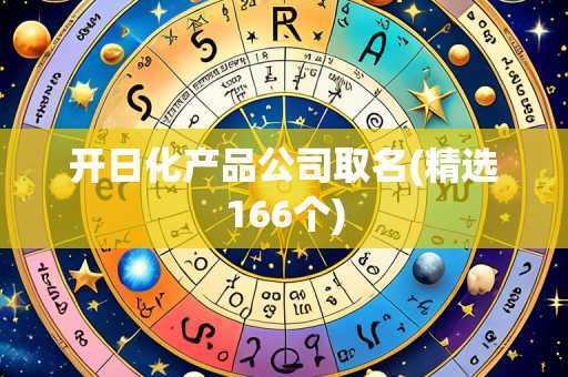 开日化产品公司取名(精选166个)