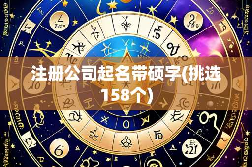 注册公司起名带硕字(挑选158个)