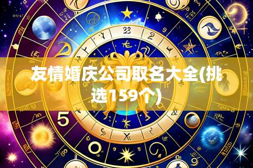 友情婚庆公司取名大全(挑选159个)