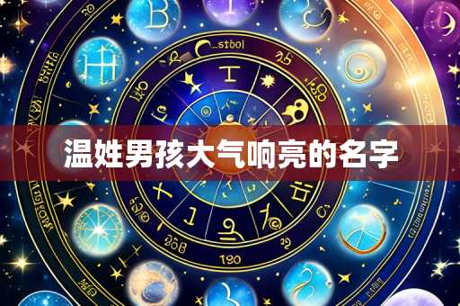 温姓男孩大气响亮的名字