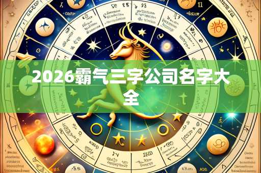 2026霸气三字公司名字大全