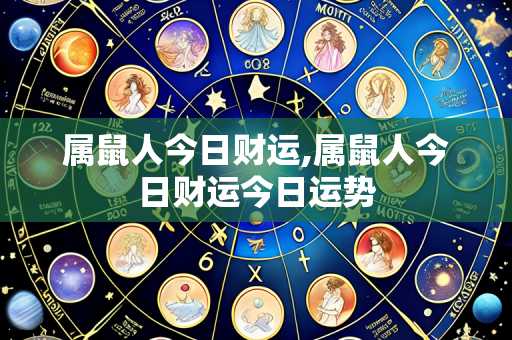 属鼠人今日财运,属鼠人今日财运今日运势